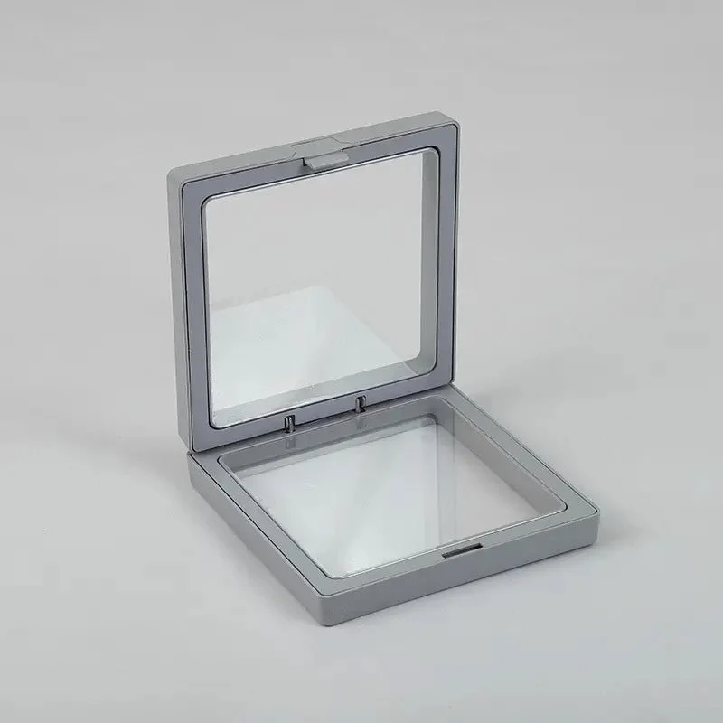 Lebegő kijelzőkeret 3D 9x9cm Szürke