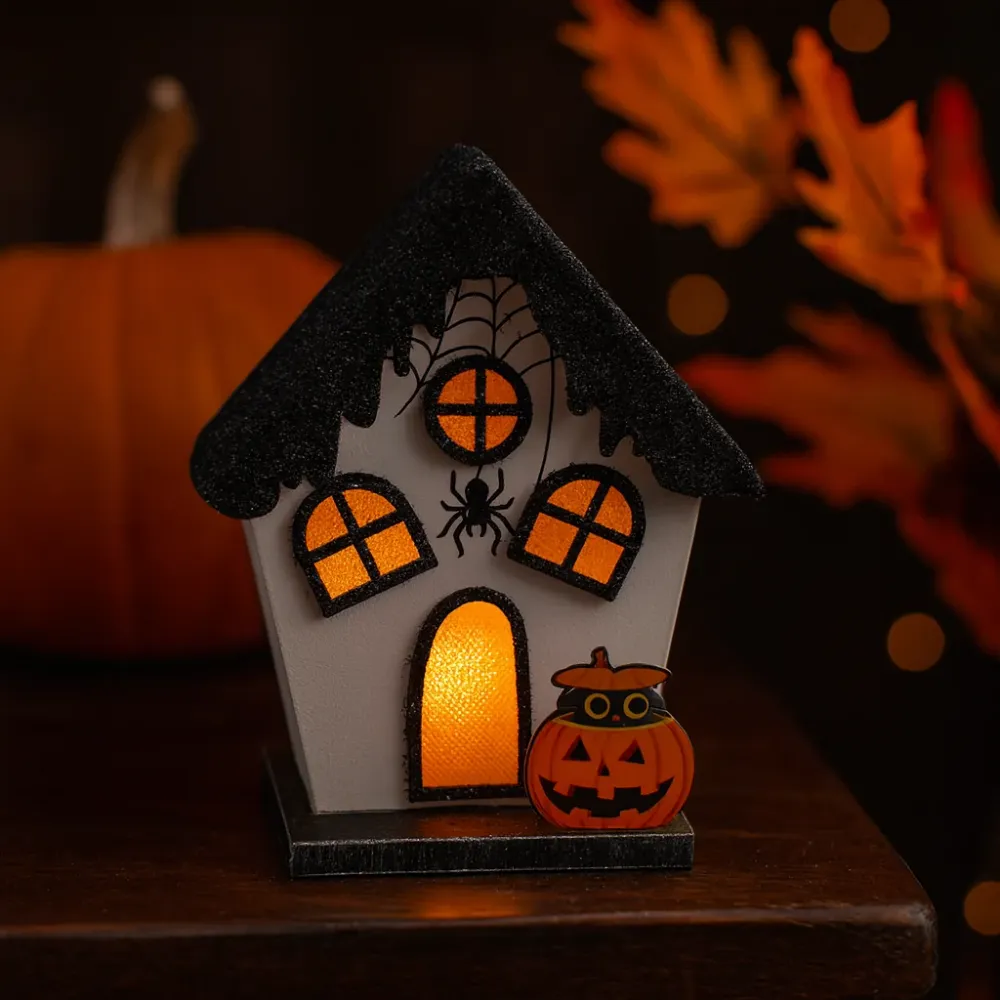 Halloween LED ház dekoráció beltéri kültéri pók tök
