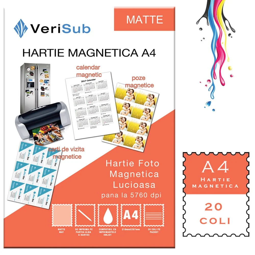 VeriSub matt mágneses papír A4 20 lap