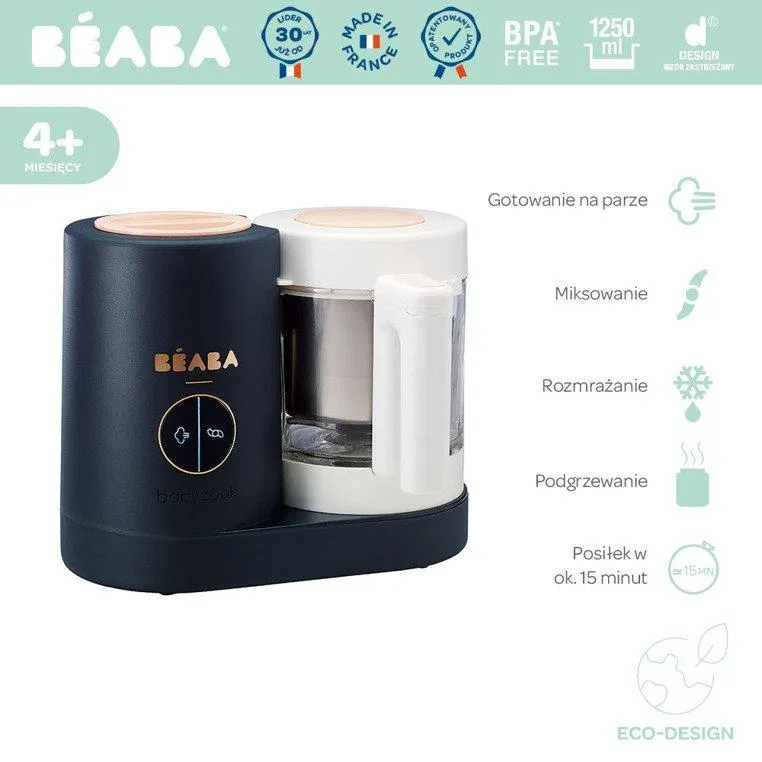 Beaba Babycook® Neo 4 az 1-ben Mixer és Főzőkészülék Night Blue