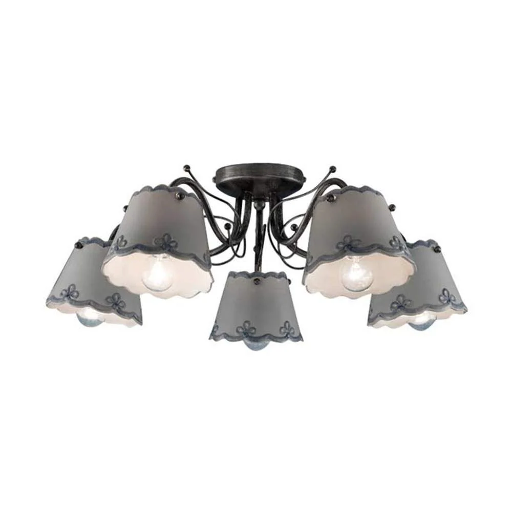 FERROLUCE CLASSIC Ravenna kerámia mennyezeti lámpa Ø 56 cm 5 x E14