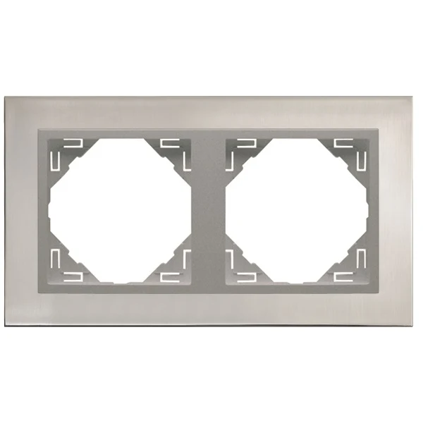 90920_TIA METALLO Kettes keret, inox/alumínium