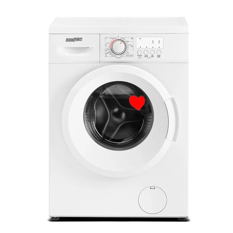 HOMEFORT HME16100UW Elöltöltős mosógép D energiaosztály, 6 kg, Keskeny mélység, 1000 fordulat/perc, Centrifugálási zajszin...