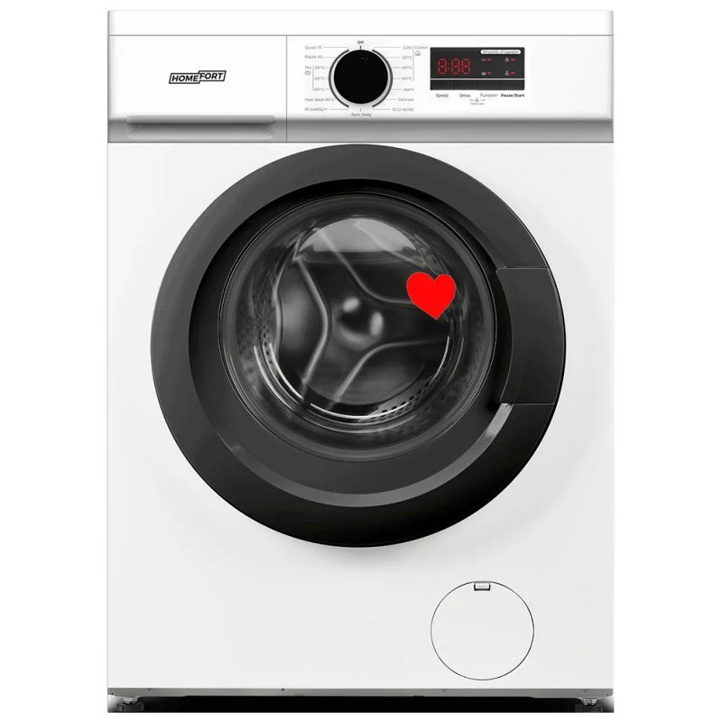 HOMEFORT HME17121UW Elöltöltős mosógép D energiaosztály, 7 kg, Keskeny mélység, 1200 fordulat/perc, Centrifugálási zajszin...
