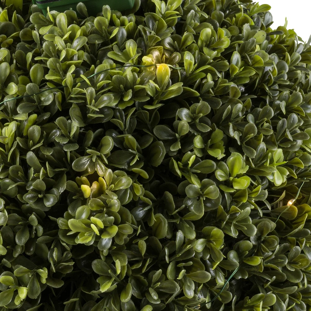 BUXUS UV-álló 25 LED-es zöld mű buxus labda Ø 30 cm
