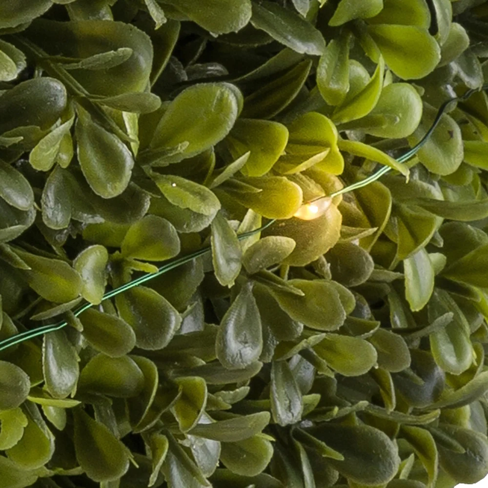 BUXUS UV-álló 25 LED-es zöld mű buxus labda Ø 30 cm