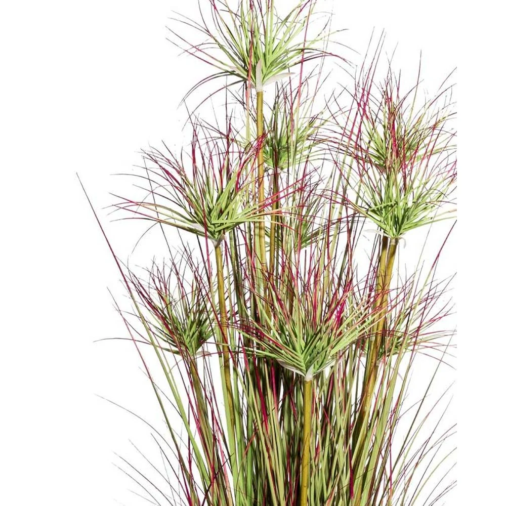 Ciprusfű bokor cserepes műnövény 125 cm zöld-bordó "Cyperus"