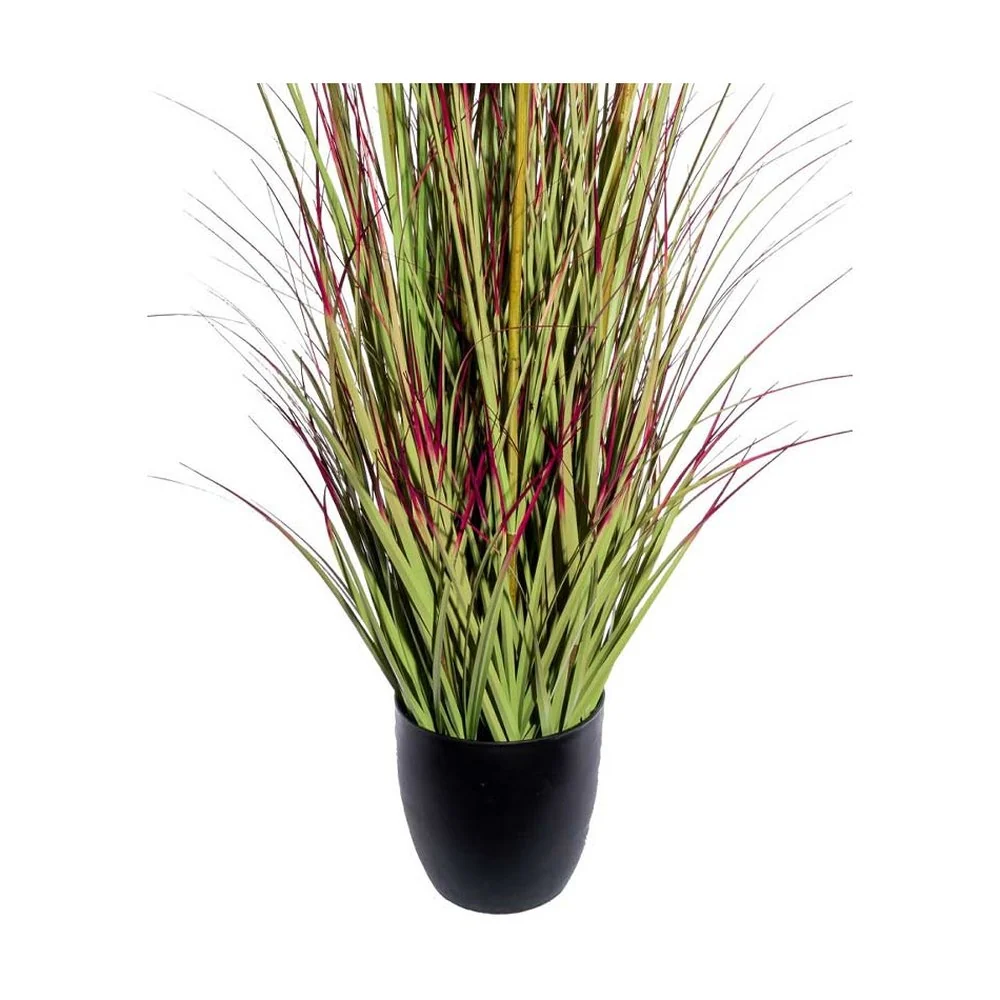 Ciprusfű bokor cserepes műnövény 125 cm zöld-bordó "Cyperus"