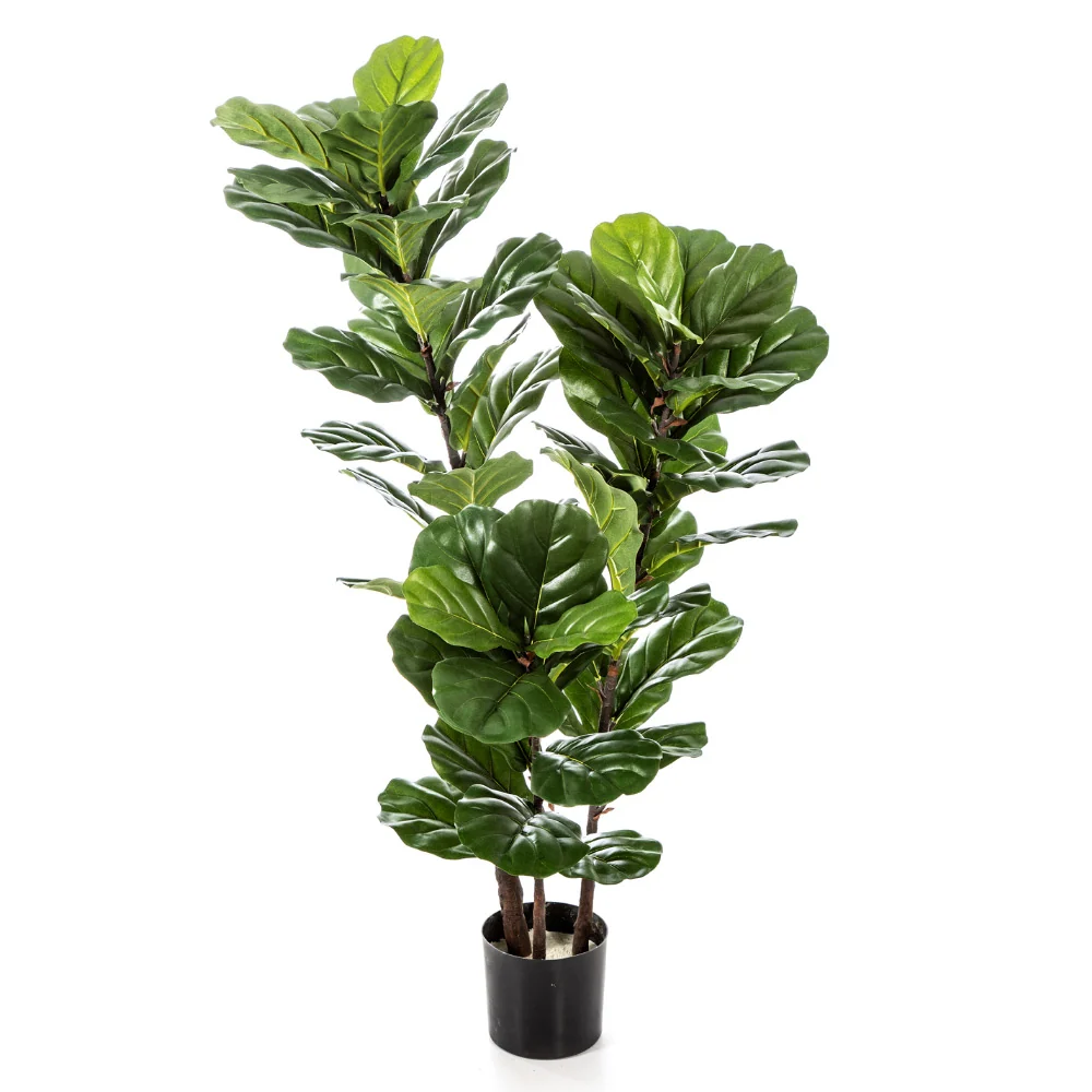 Fikusz cserje cserepes műnövény 130 cm "Ficus Lyrata"
