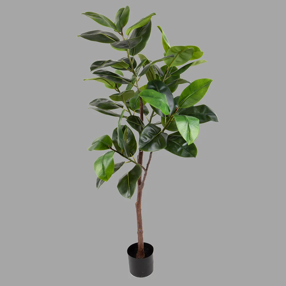 Fikusz műnövény 150 cm zöld Real Touch "Ficus Elastica"