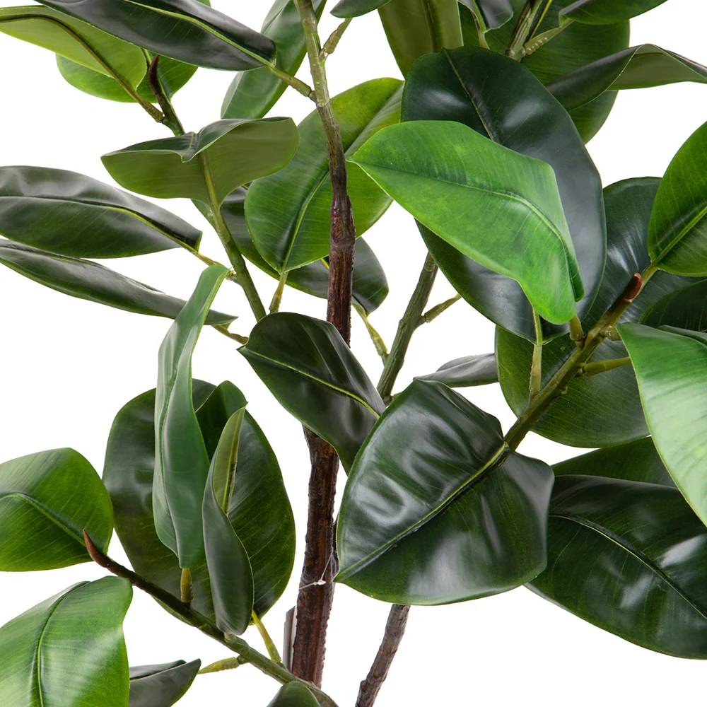 Fikusz műnövény 150 cm zöld Real Touch "Ficus Elastica"