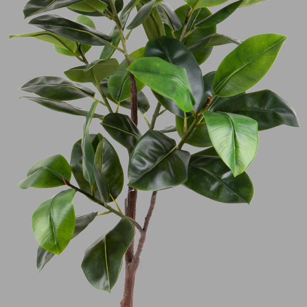 Fikusz műnövény 150 cm zöld Real Touch "Ficus Elastica"