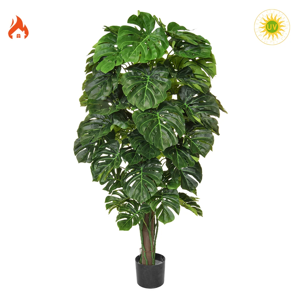 Tűz- és UV-álló mű filodendron 150 cm zöld "Philodendron"