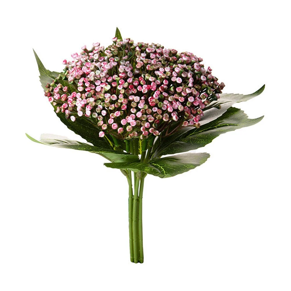 Bimbós mű hortenzia csokor 32 cm pink "Hydrangea"