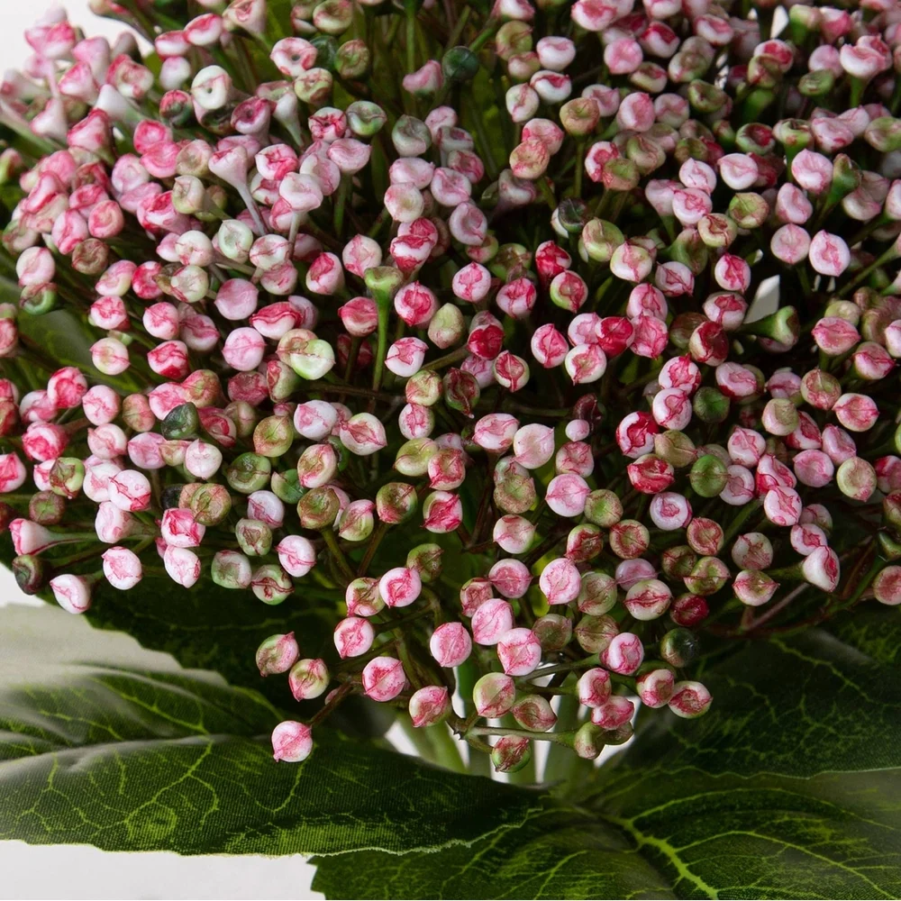 Bimbós mű hortenzia csokor 32 cm pink "Hydrangea"