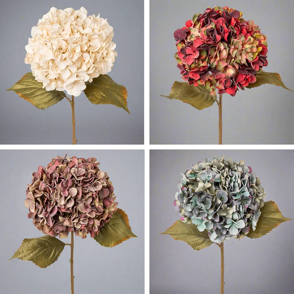 HYDRANGEA fáradtbézs mű hortenzia 65 cm