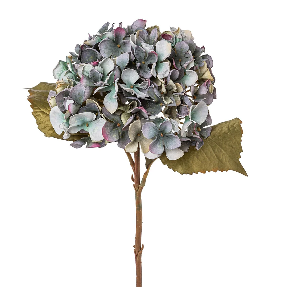 HYDRANGEA fáradtkék mű hortenzia 46 cm