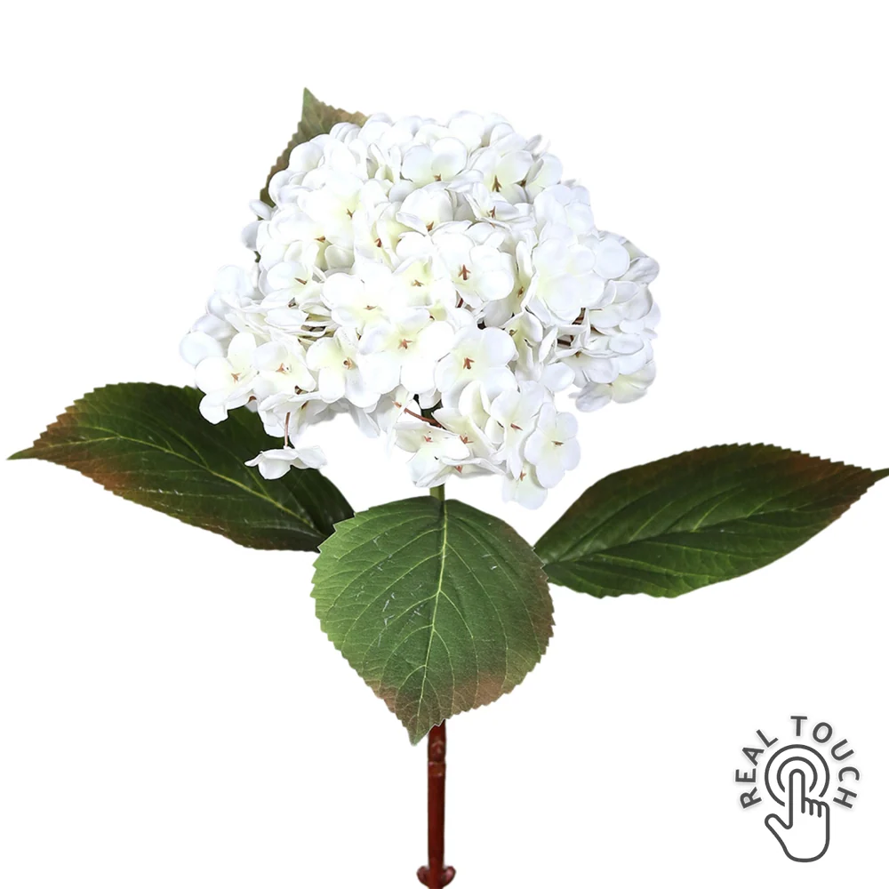 HYDRANGEA krémszínű mű hortenzia 52 cm