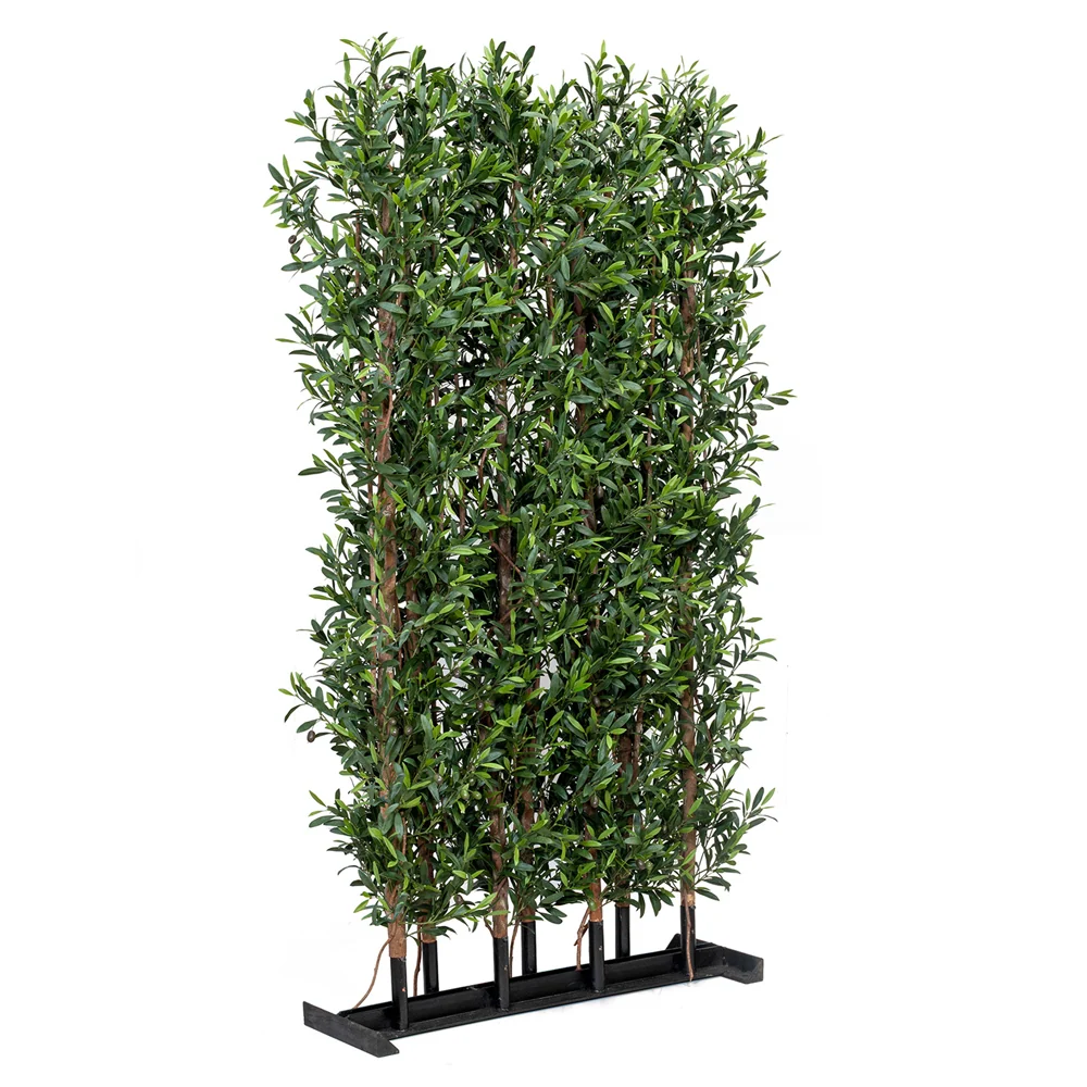 OLEA tűz-és UV-álló zöld mű olíva térelválasztó 180 cm