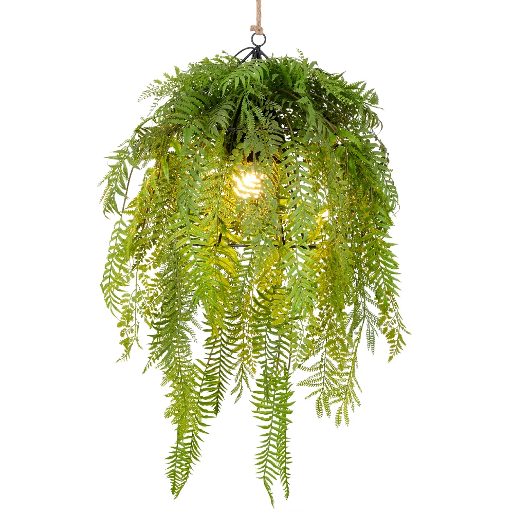 POLYPODIOPSIDA mű páfrány mix függeszték lámpa Ø 50 x 80 cm E27