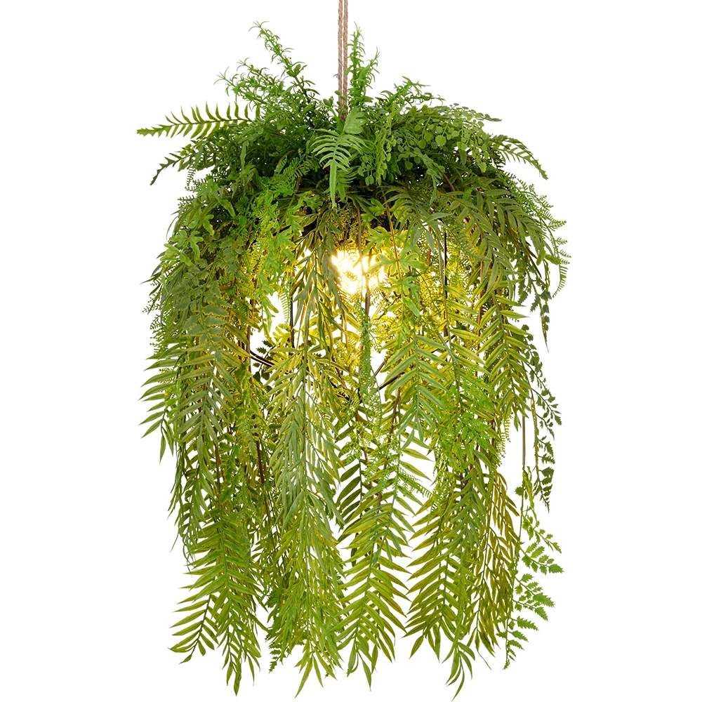 POLYPODIOPSIDA mű páfrány mix függeszték lámpa Ø 40 x 80 cm E27