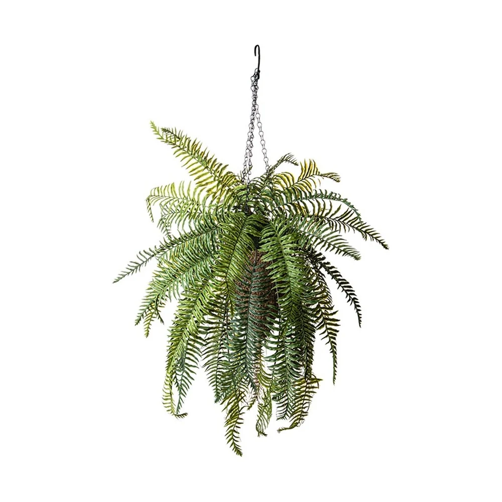 POLYPODOPSIDA zöld függeszthető mű páfrány dekoráció 97 cm