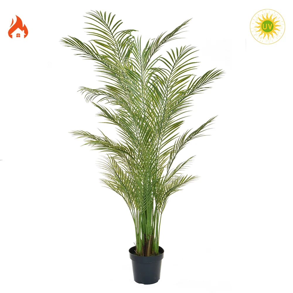ARECA tűz- és UV-álló zöld mű aranypálma 210 cm