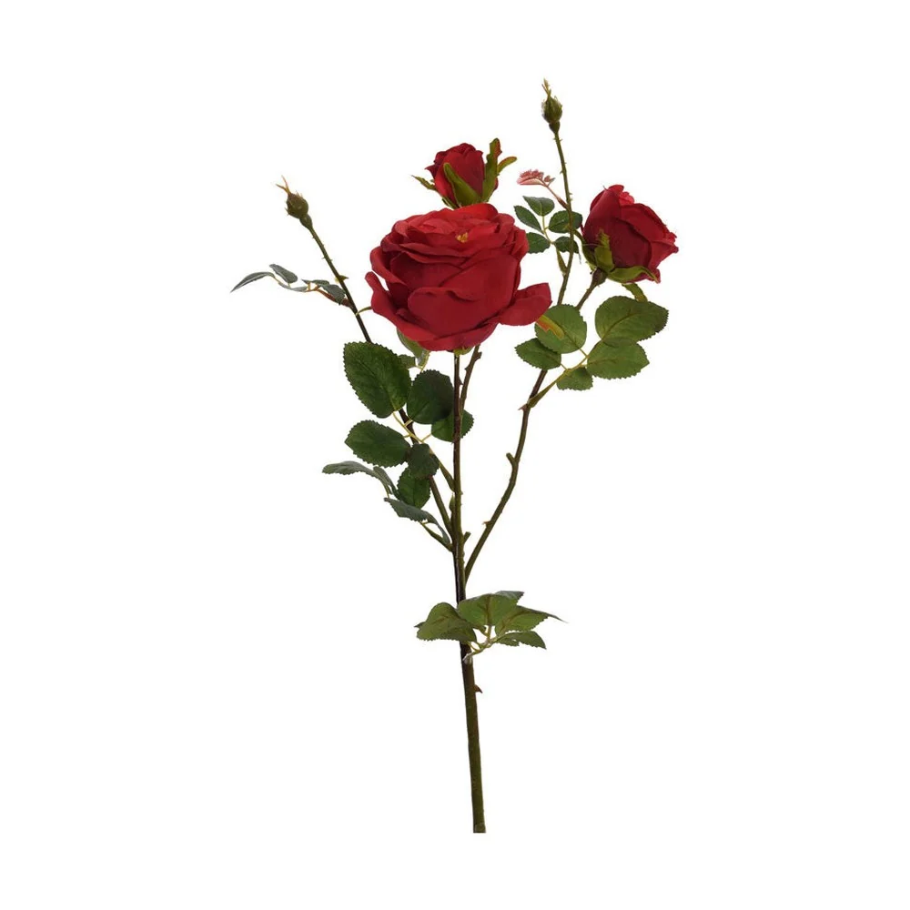 Rózsa művirág 62 cm bordó "Rose"