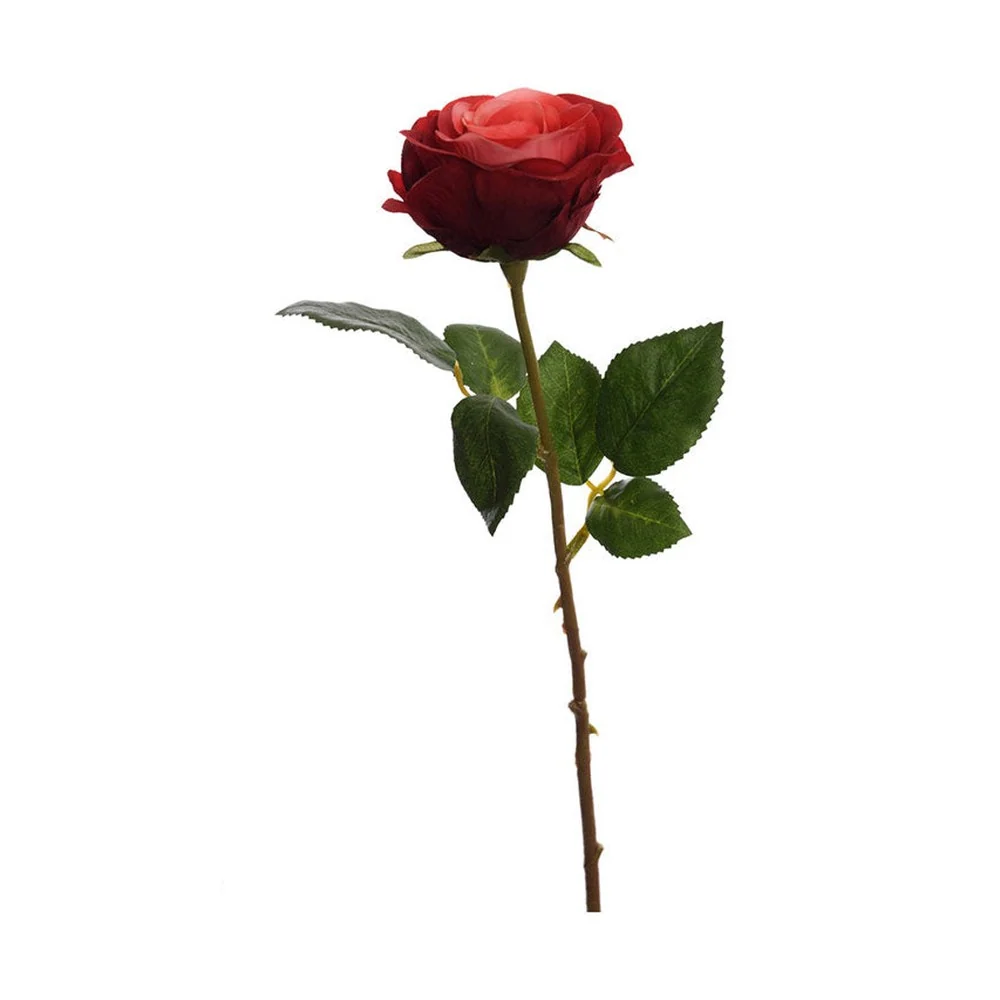 Rózsa művirág 45 cm bordó "Rose"