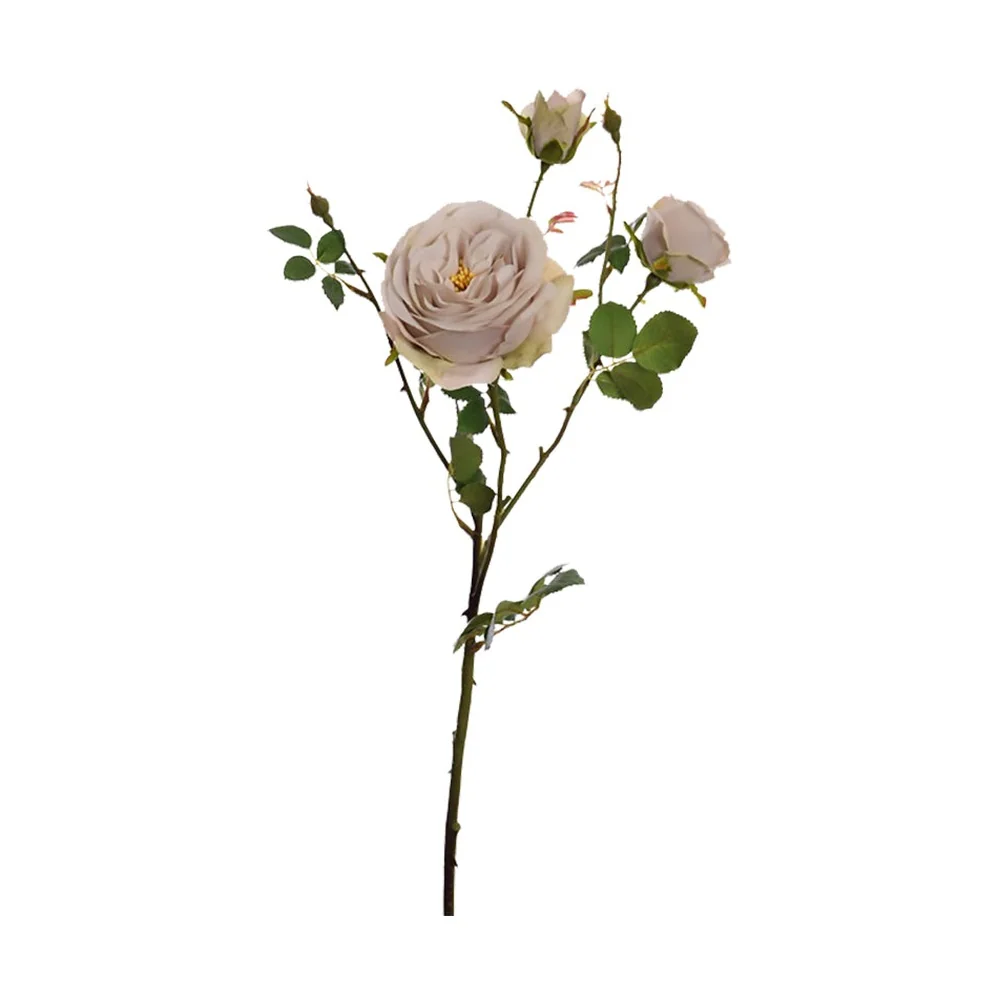 Rózsa művirág 62 cm fáradt bézs "Rose"