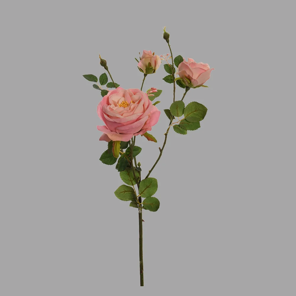 Rózsa művirág 62 cm fáradt pink "Rose"