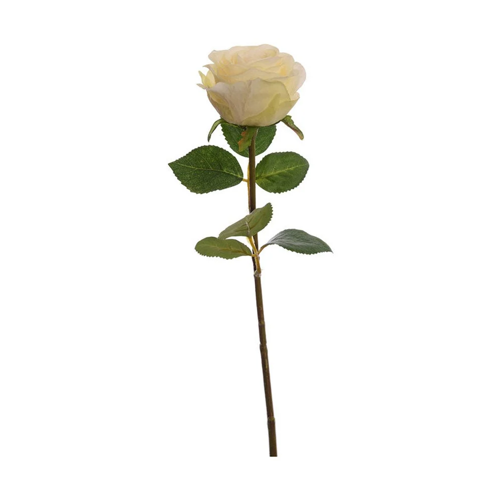 Rózsa művirág 45 cm krém "Rose"
