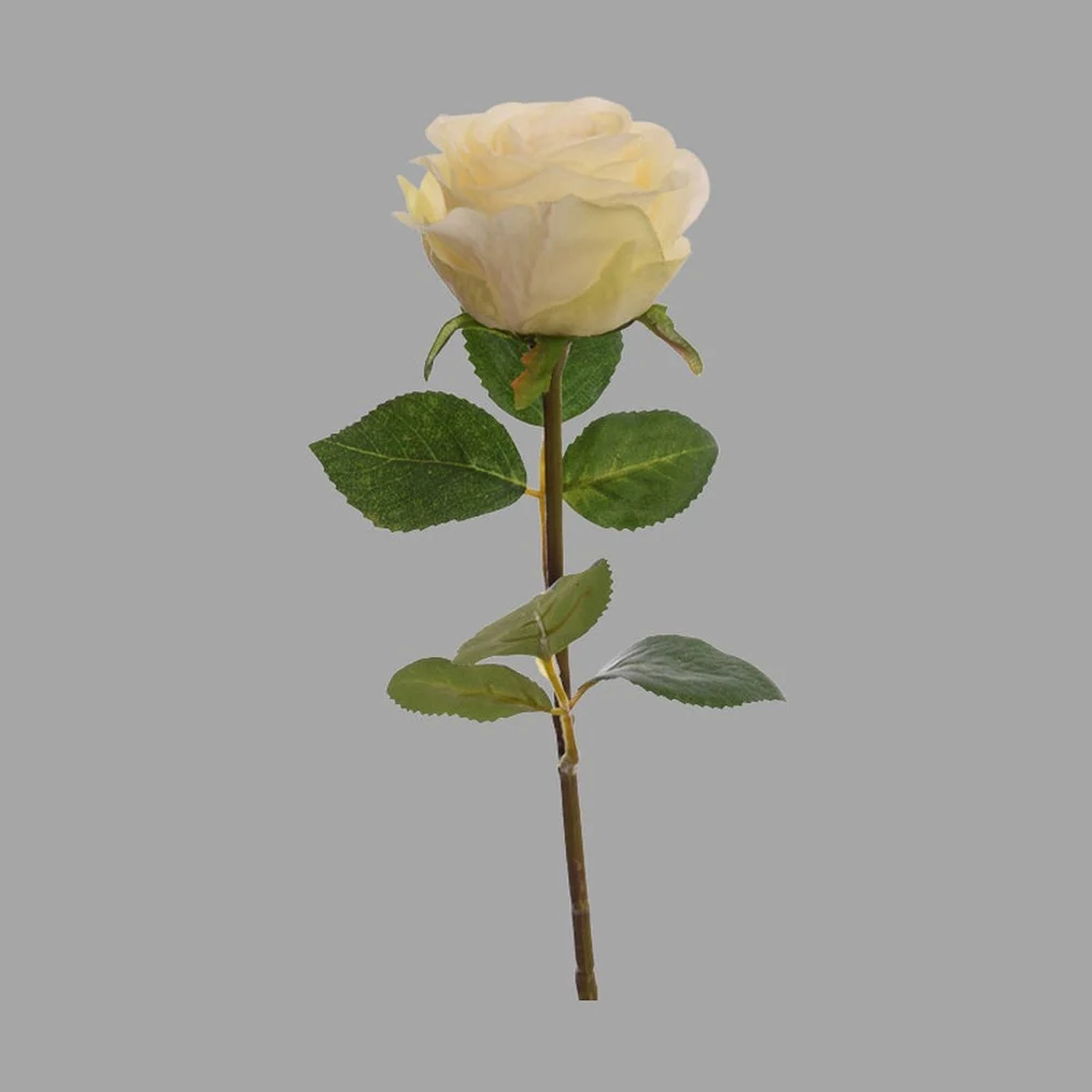 Rózsa művirág 45 cm krém "Rose"