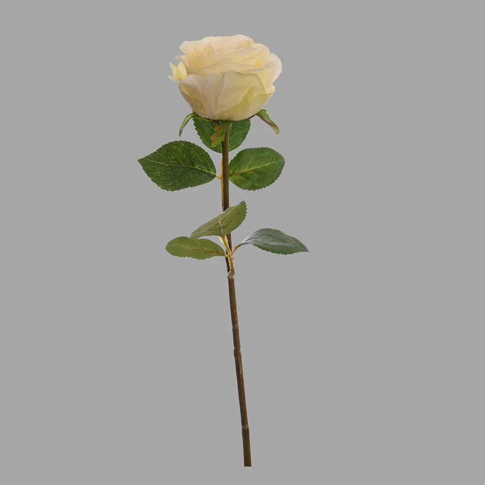 Rózsa művirág 45 cm krém "Rose"