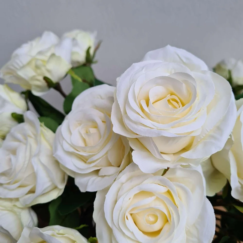 Rózsa művirág 45 cm krém "Rose"