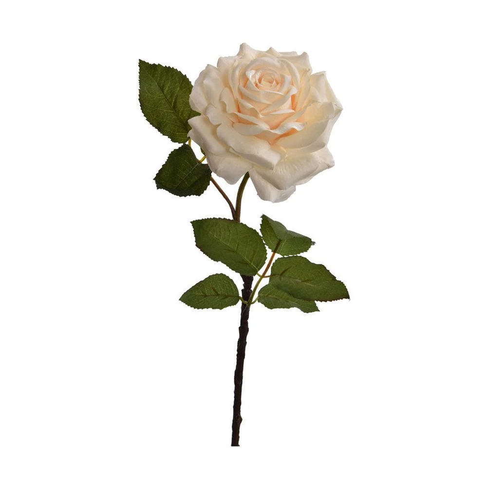 Rózsa művirág 57 cm vanília "Rose"