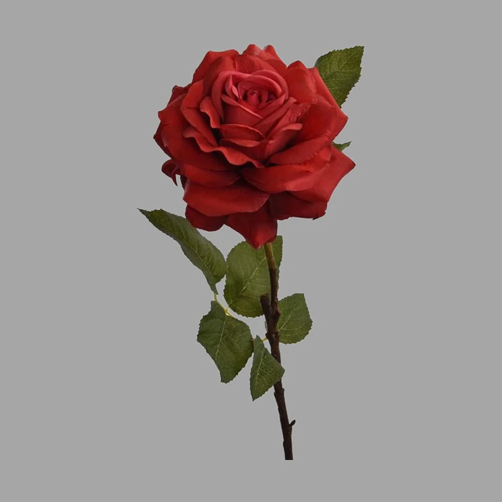 Rózsa művirág 57 cm vörös "Rose"