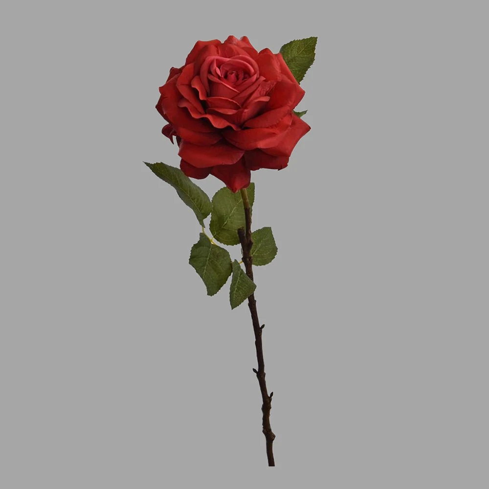 Rózsa művirág 57 cm vörös "Rose"