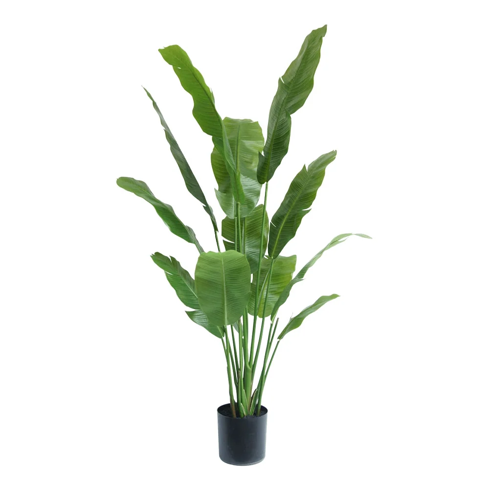 STRELITZIA DELUXE zöld mű strelitzia 165 cm