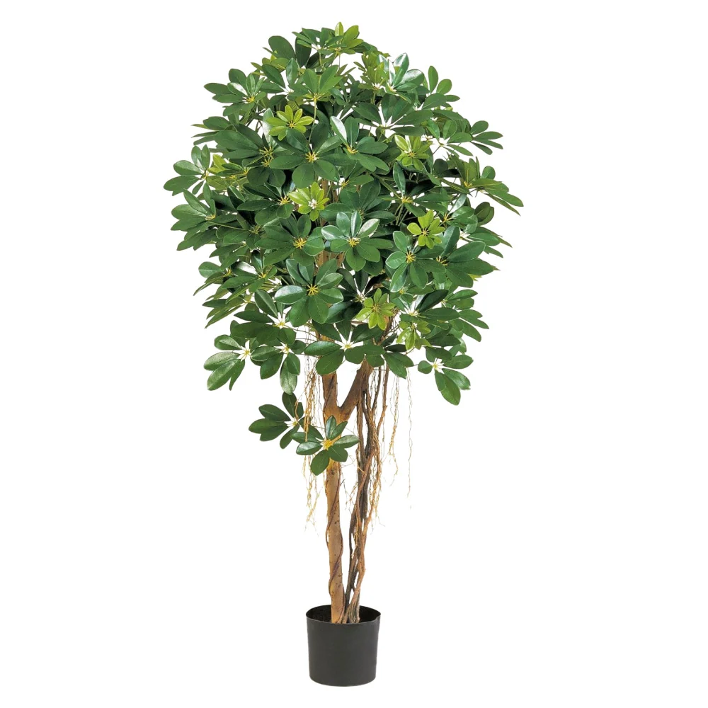 Élethű sugárarália csepes műnövény 140 cm "Schefflera"
