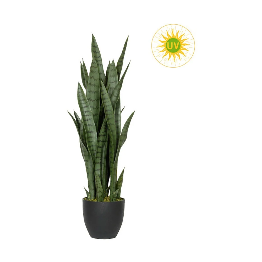 SANSEVIERIA UV-álló anyósnyelv műnövény 85 cm