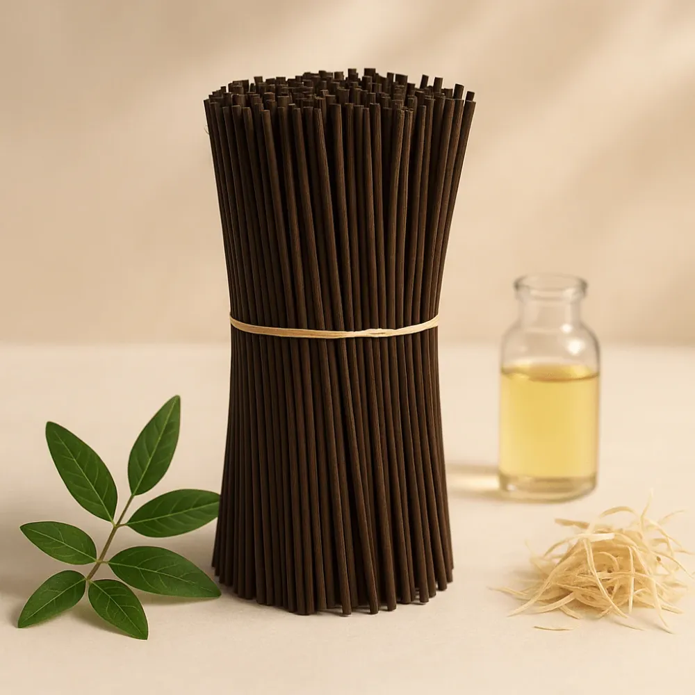 Fekete nádpálcikás illatosító 25cm x 3mm 500g