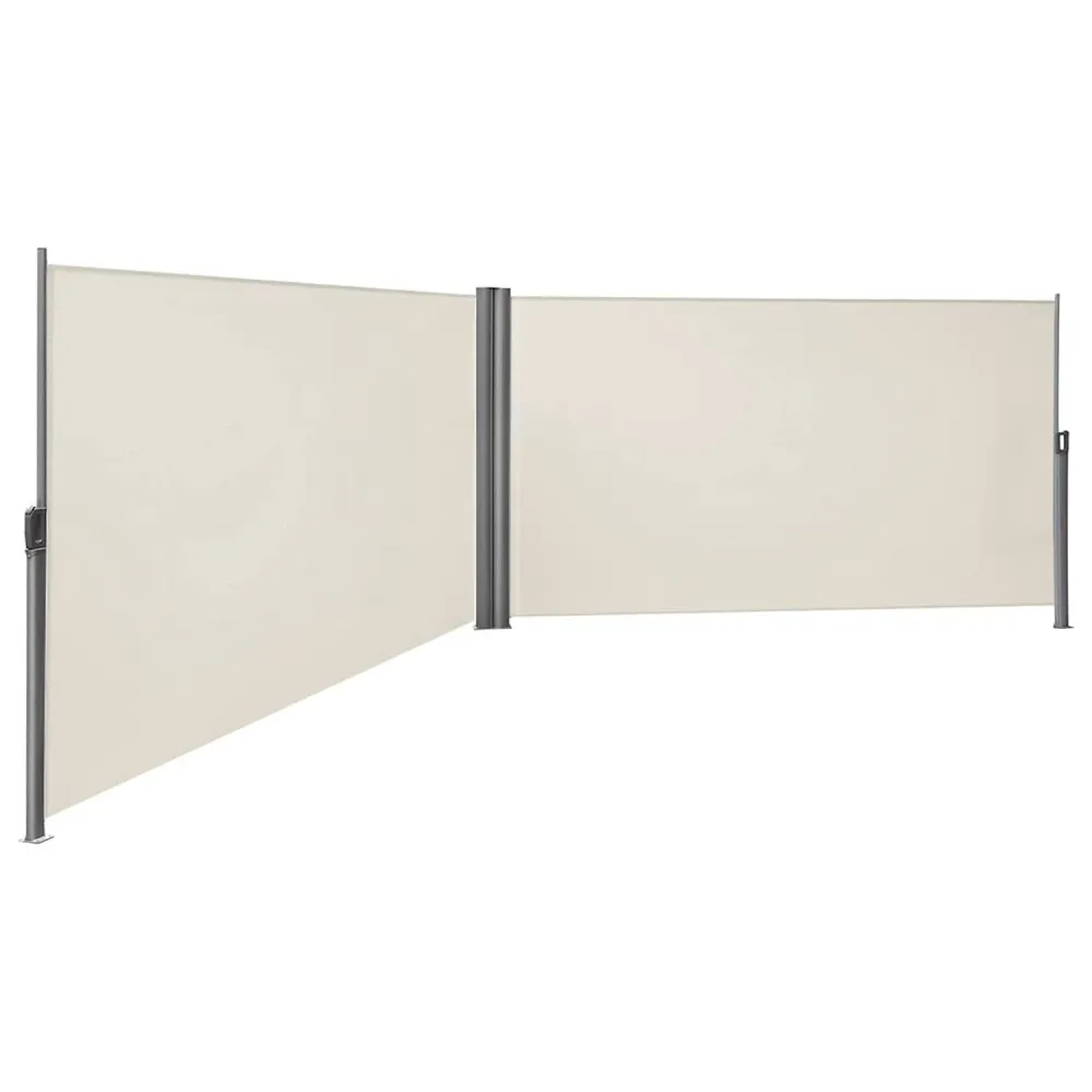 Kétoldalas, kihúzható napellenző 200 x 600 cm, bézs