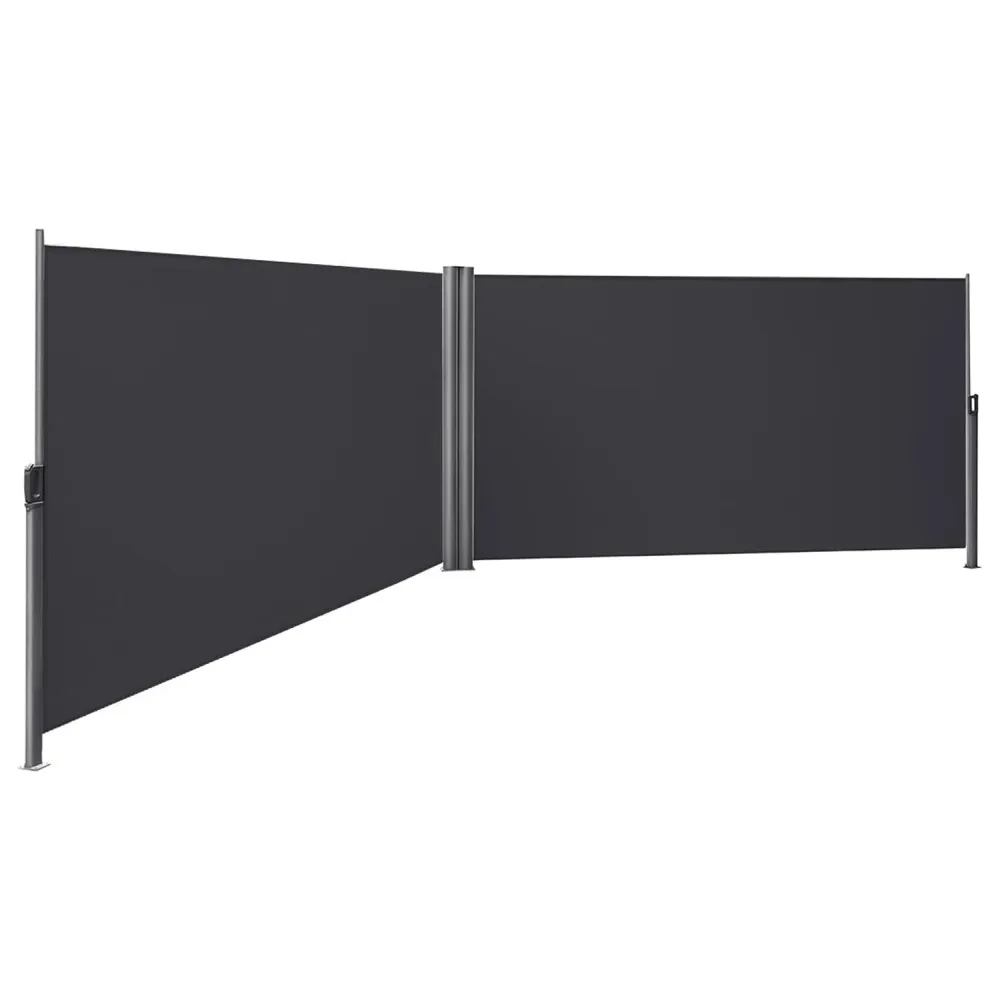 Kétoldalas napellenző, 1,8 x 6 m (h x m) antracit