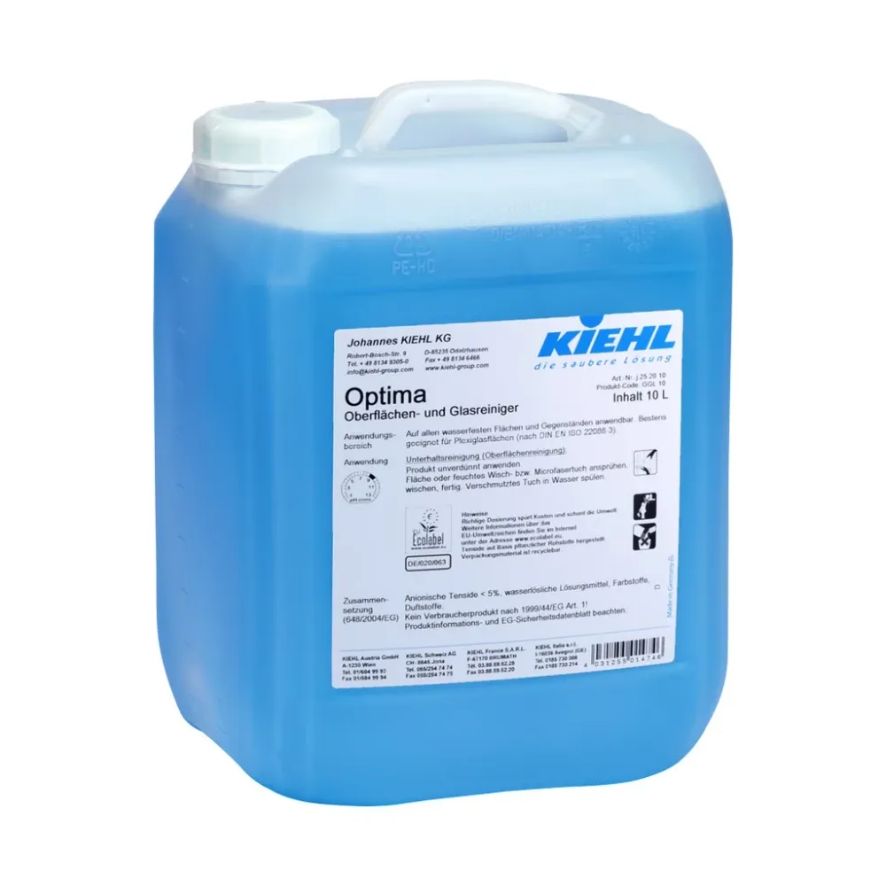 OPTIMA KIEHL, 10 L, ÜVEGTISZTÍTÓ, FELÜLETTISZTÍTÓ,