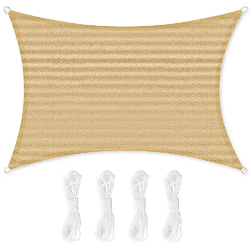 Napvitorla 3x5 m, homok sárga