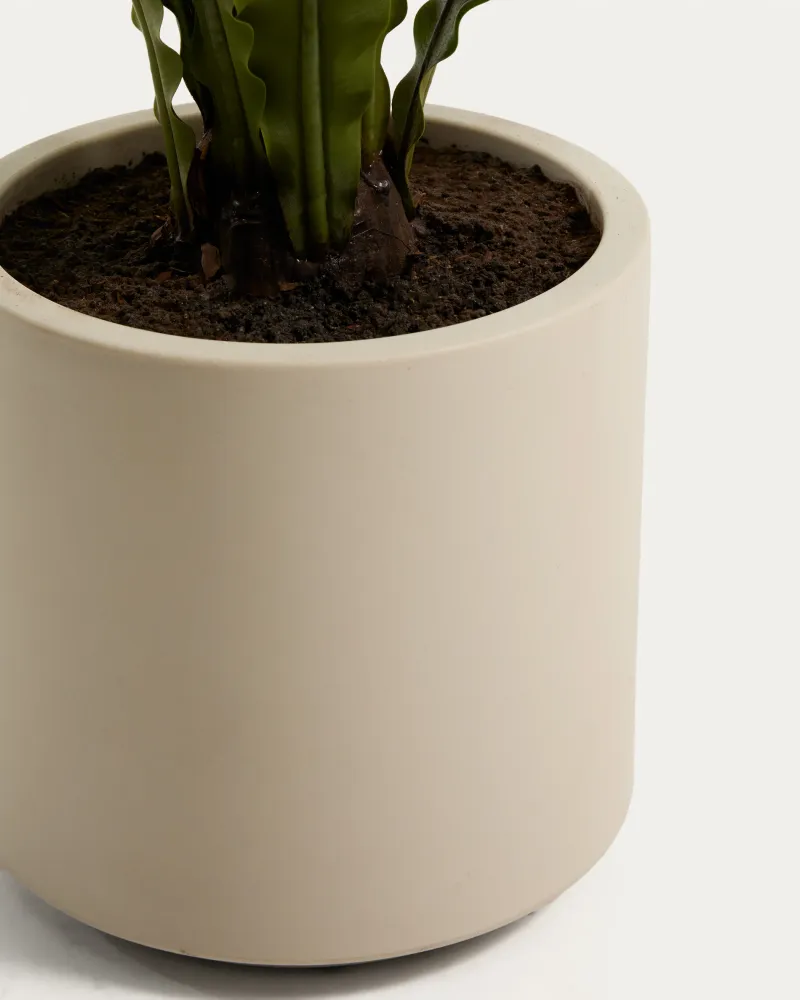Művi Neottopteris növény fehér cseréppel 70cm