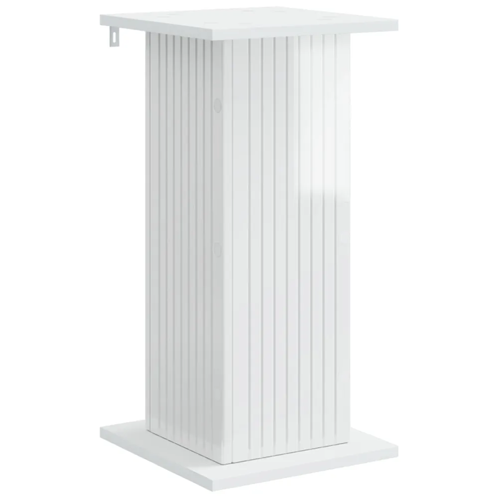 vidaXL Növényállvány Magasfényű Fehér 30,5 x 30 x 60,5 cm Szerelt Fa