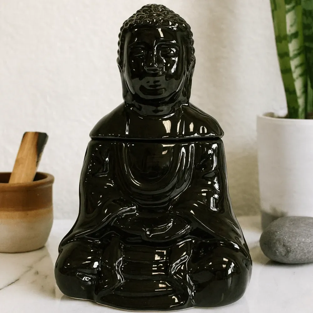Buddha olajégő, fekete