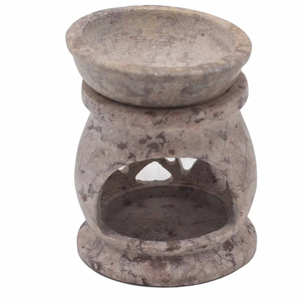Szappankő olajégő 8cm Három Hold Ötszög
